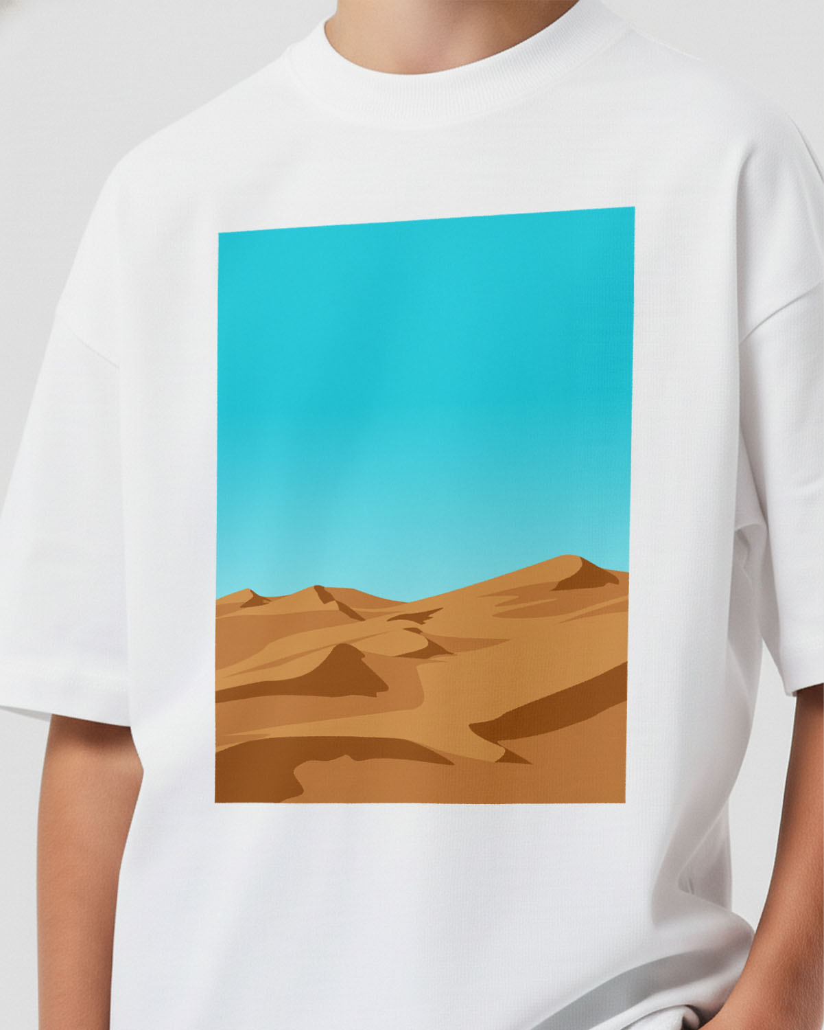 Boys Graphic T-Shirt-Waves - White image number 2