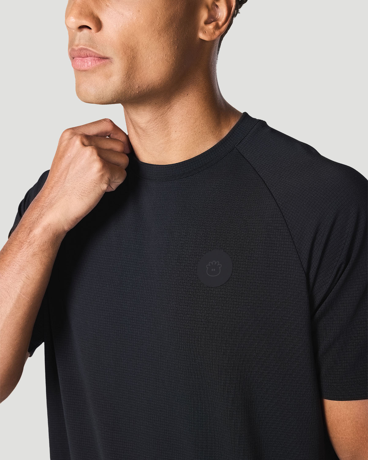 Men's Crew Neck T-Shirt - Jet Black image number 2