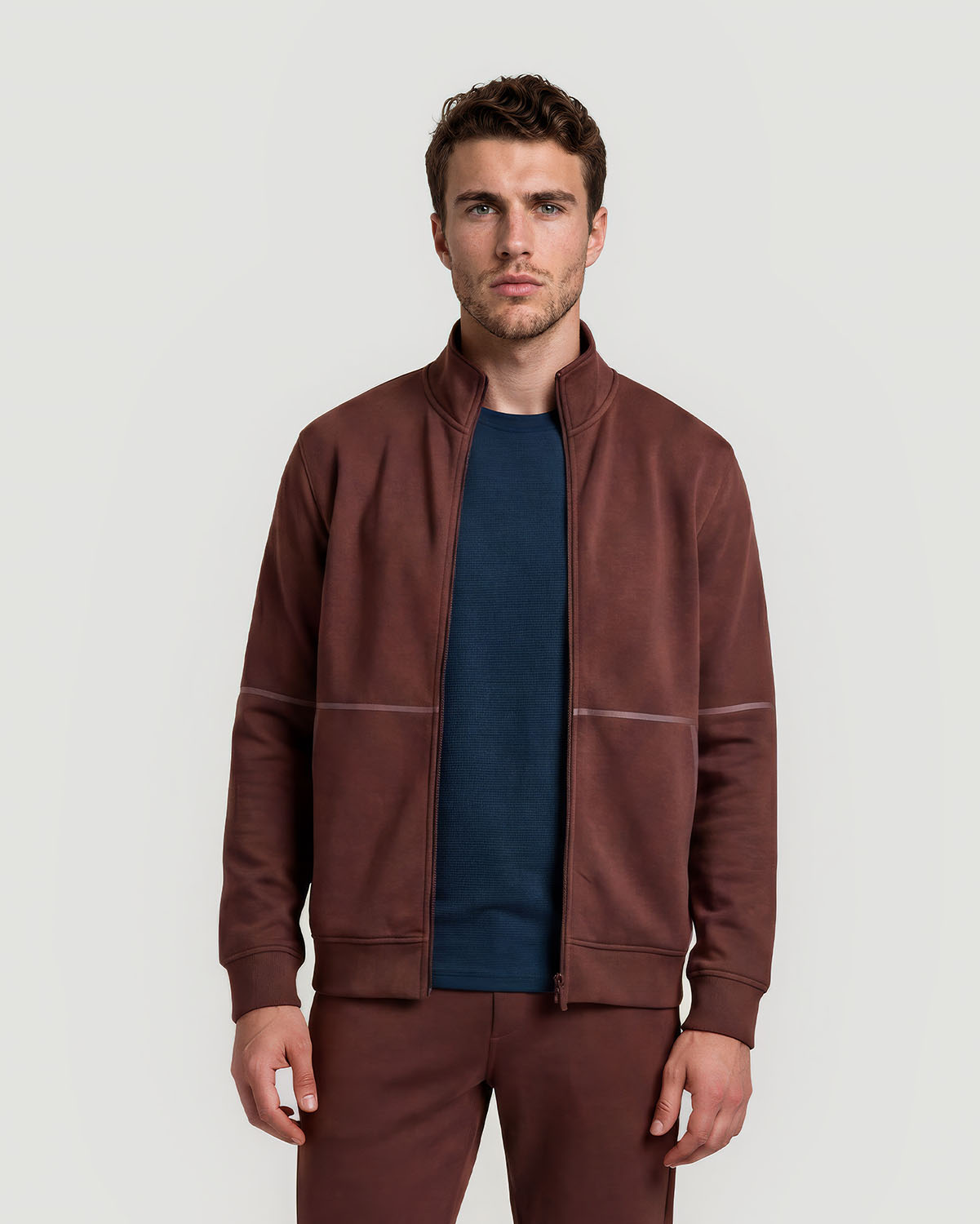 Men's Track Jacket - Shaved Chocolate image number 1