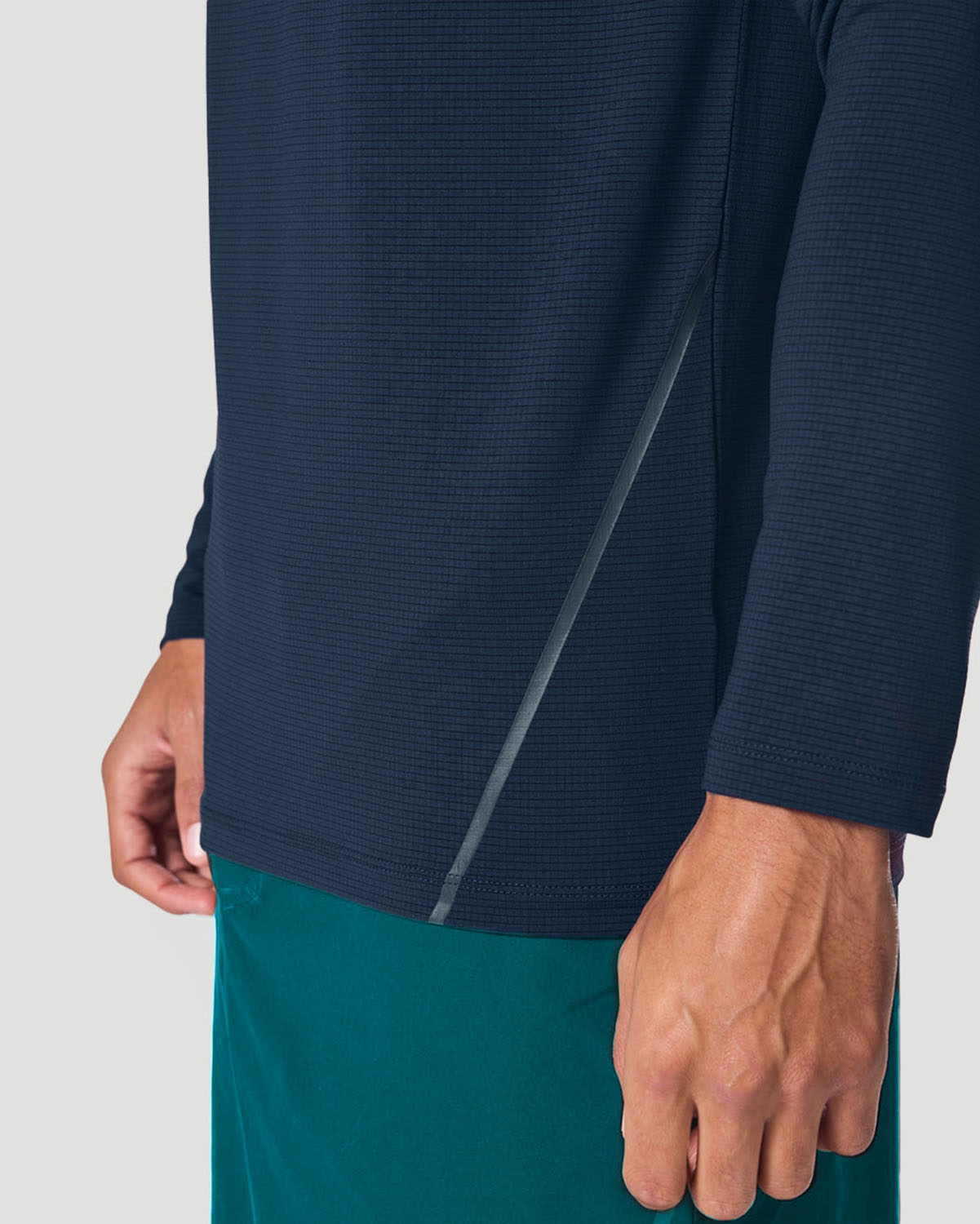 Men's Crew Neck Long Sleeve T-Shirt - Navy image number 5