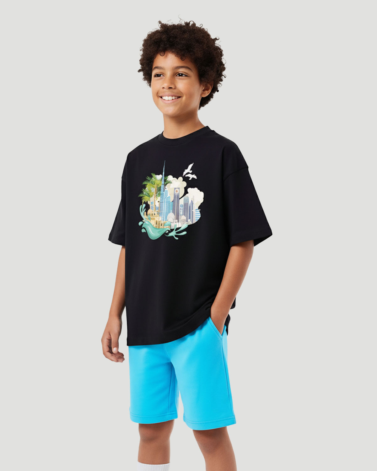 Boys Graphic T-Shirt-Dunes - Jet Black image number 1