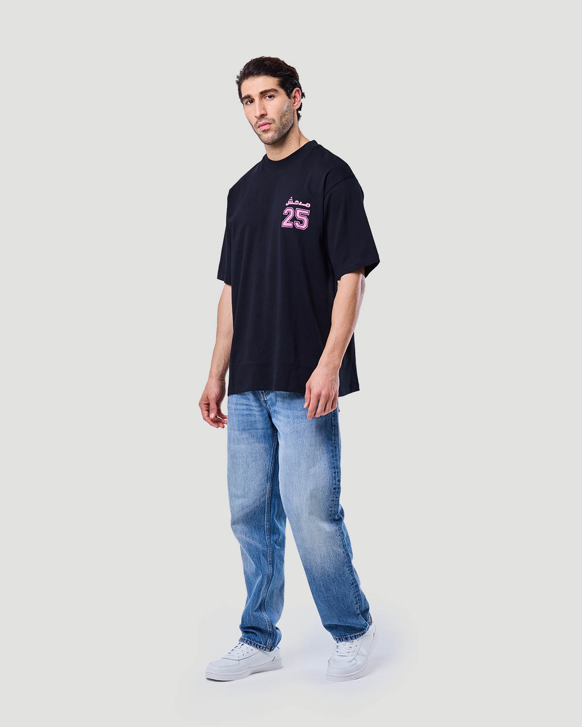 Men's Graphic T-shirt - Jet Black image number 0