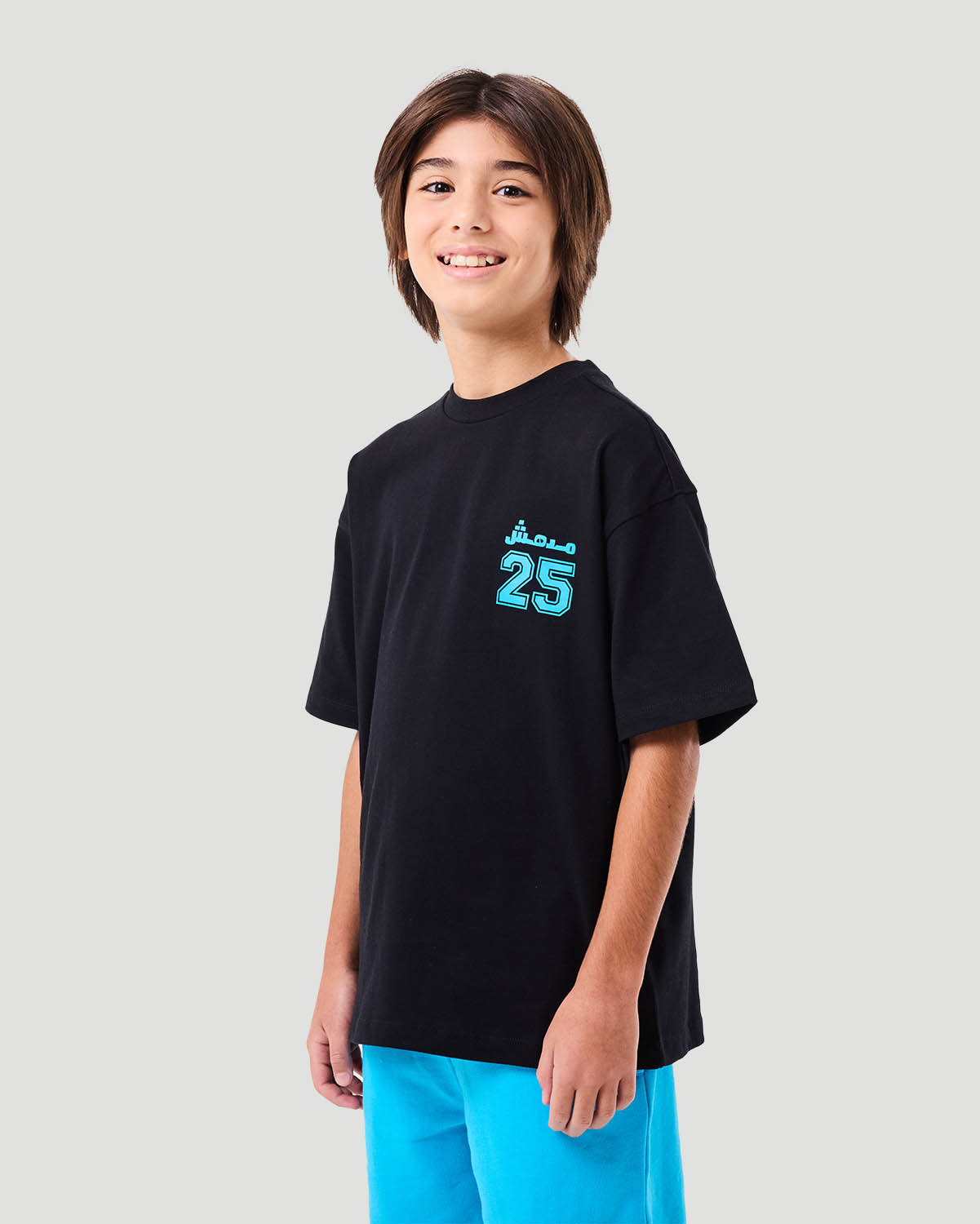 Boy's Graphic T-shirt - Jet Black image number 3