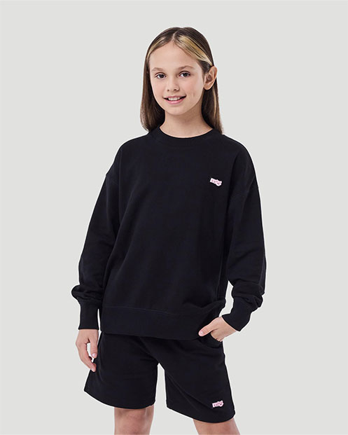 Girl's Sweatshirt - Jet Black