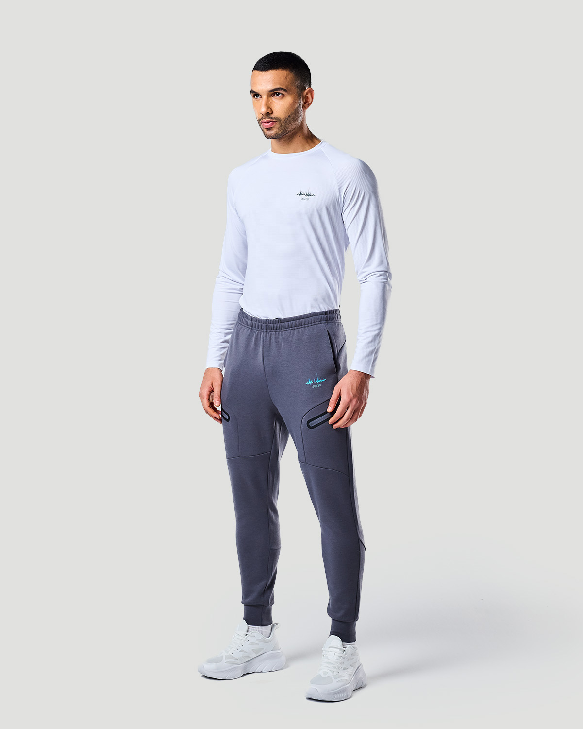 Sporty Jogger Pants - Castor Grey image number 0