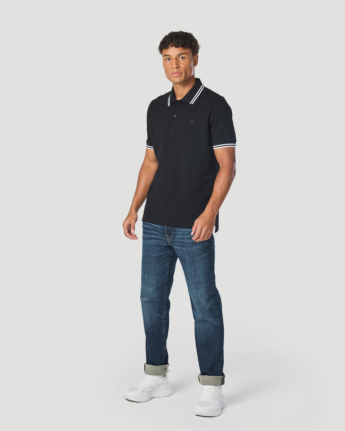 Men's Polo T-Shirt - Jet Black image number 5