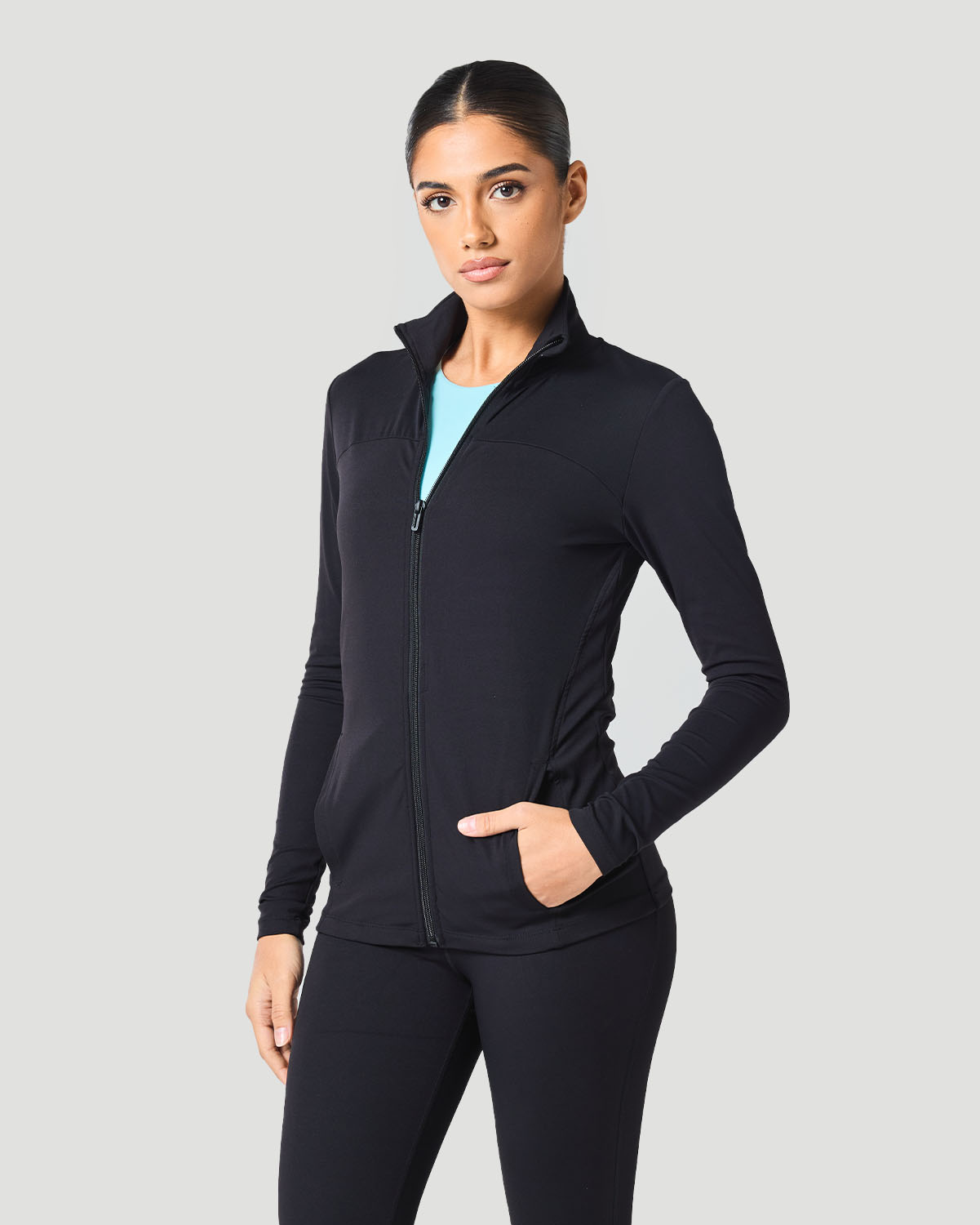 Women's Track Jacket - Jet Black image number 0