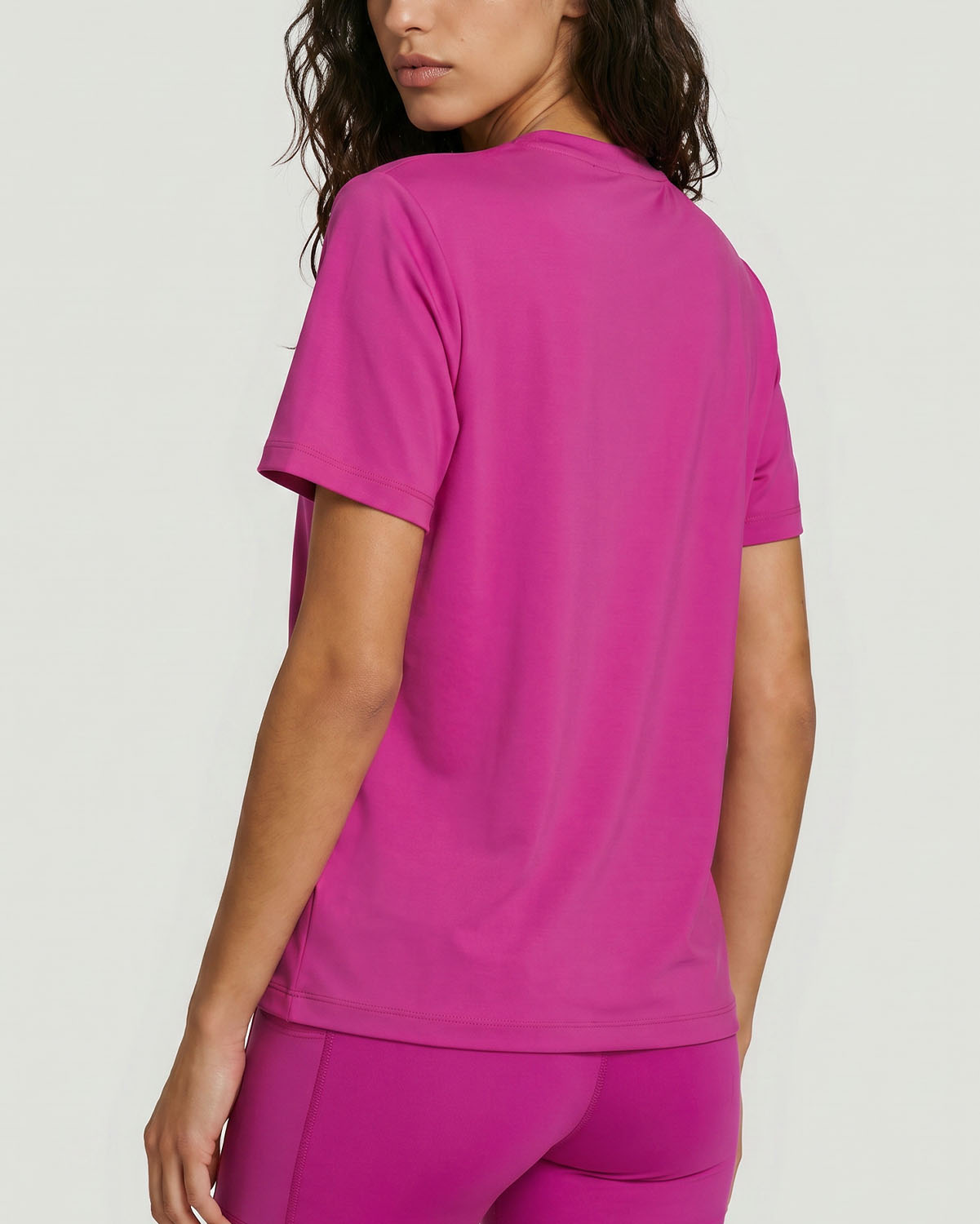 Women's Crew Neck T-Shirt - Rose Violet image number 4