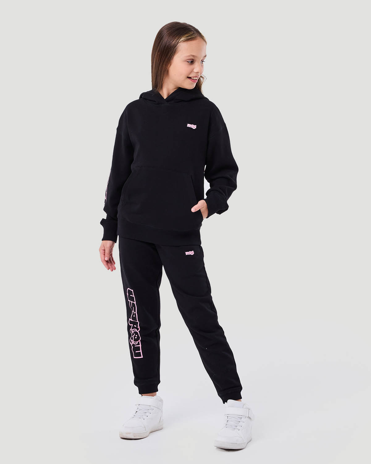 Girl's Jogger Pants - Jet Black image number 2