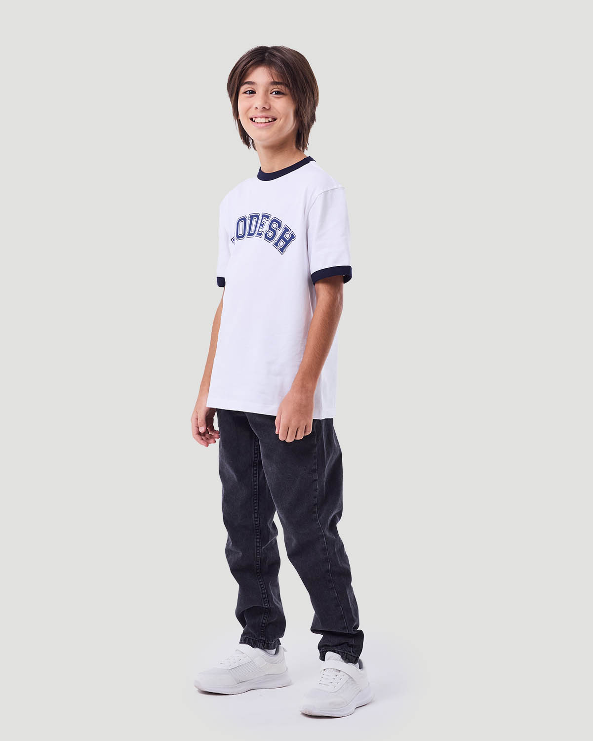 Boy's Ringer T-shirt - White image number 1