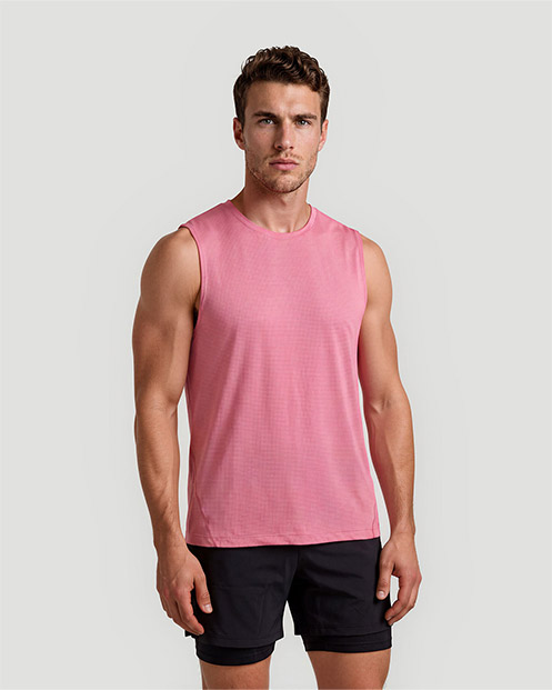 Men's Sleeveless T-Shirt - Cashmere Rose