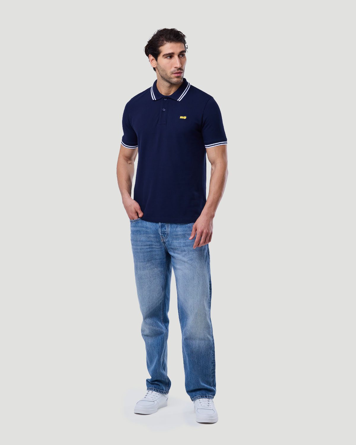 Men's Tipping Polo - Navy image number 0