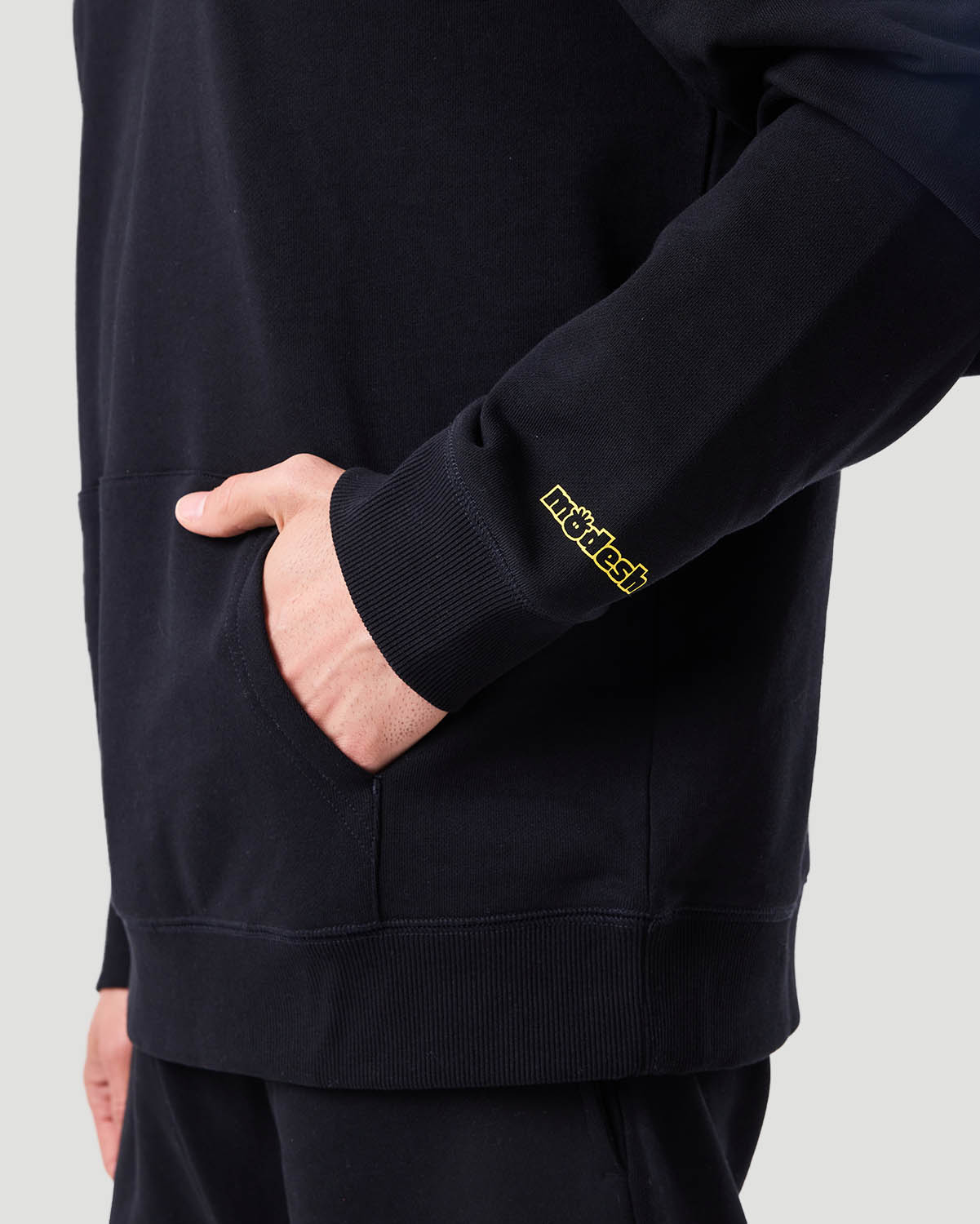 Men's Hoodie - Jet Black image number 4