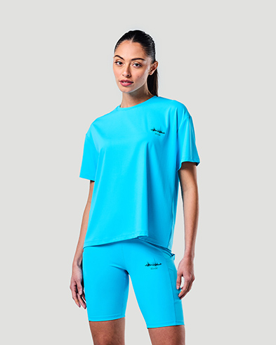 Boxy T-shirt - Blue Atoll