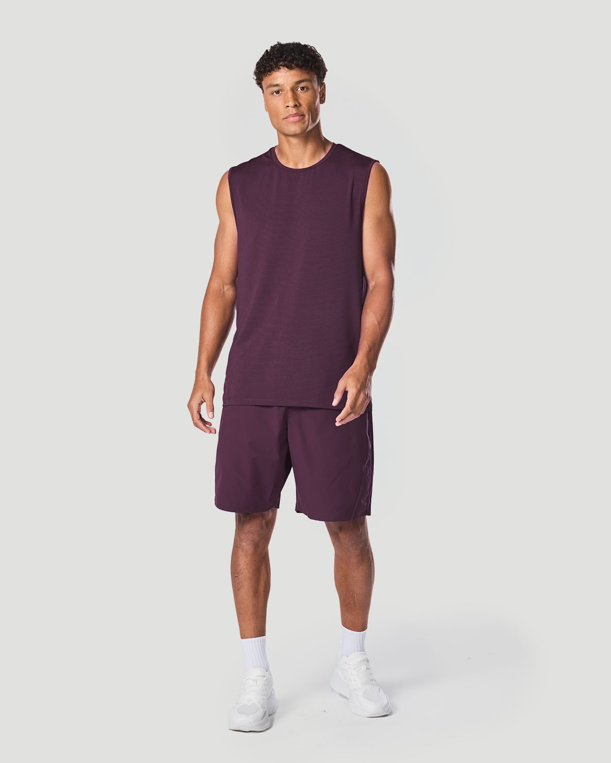 Men's Sleeveless T-Shirt - Italian Plum image number 4