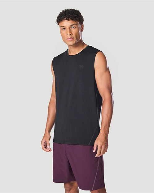 Men's Sleeveless T-Shirt - Jet Black