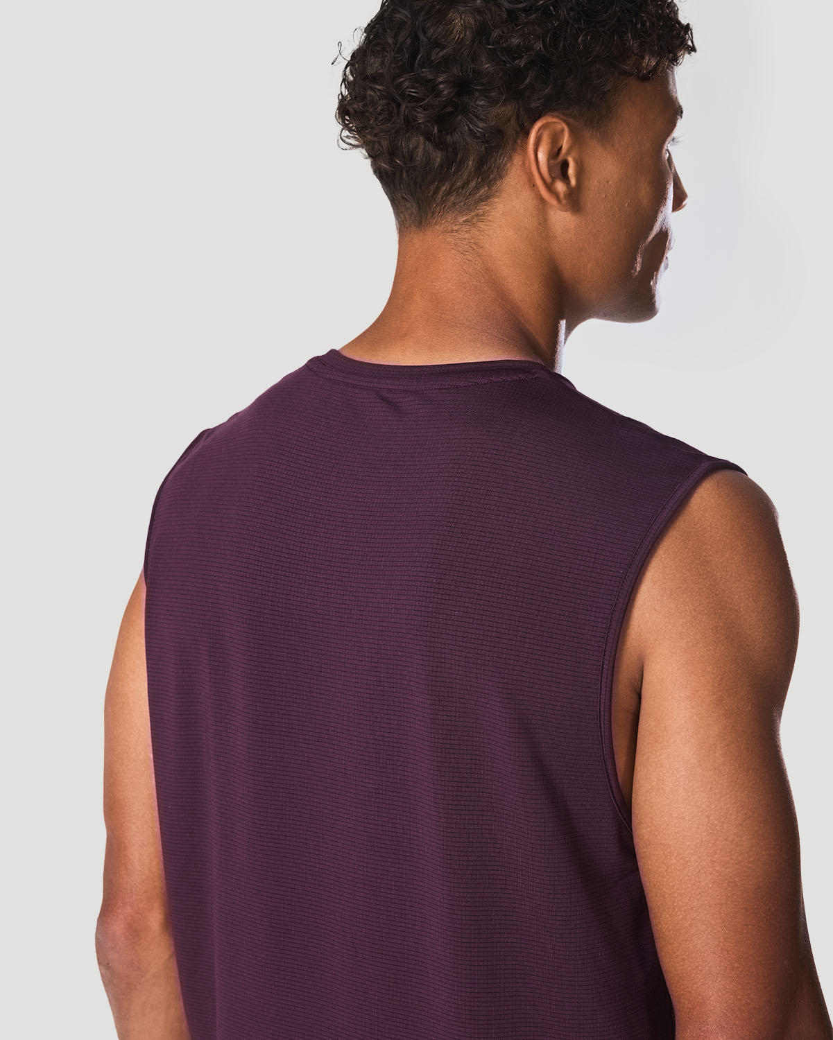 Men's Sleeveless T-Shirt - Italian Plum image number 2