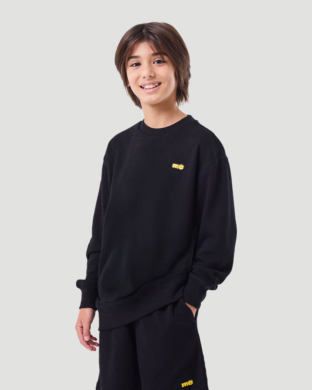 Boy's Sweatshirt - Jet Black image number 3