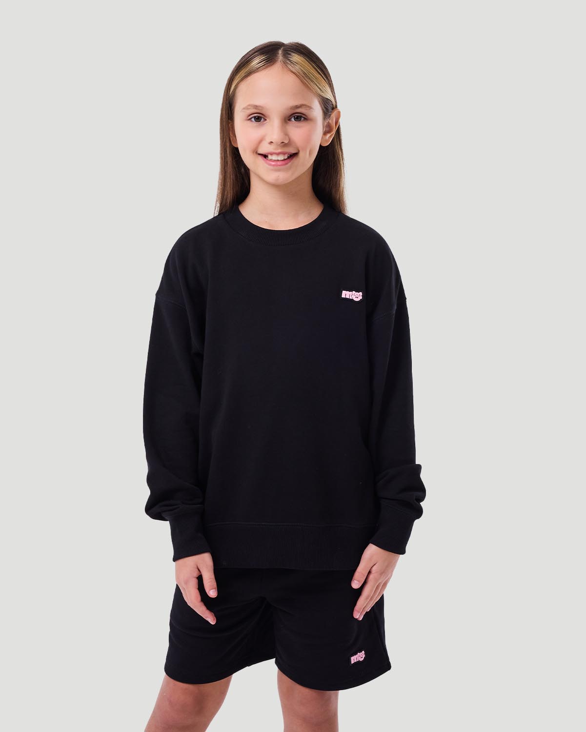 Girl's Sweatshirt - Jet Black image number 3