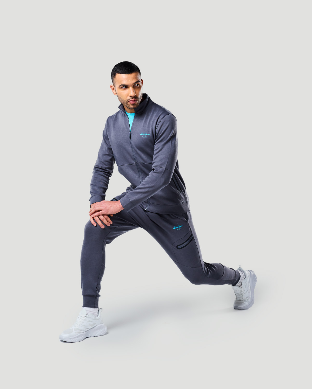 Men&rsquo;s Track Jacket - Castor Grey image number 3