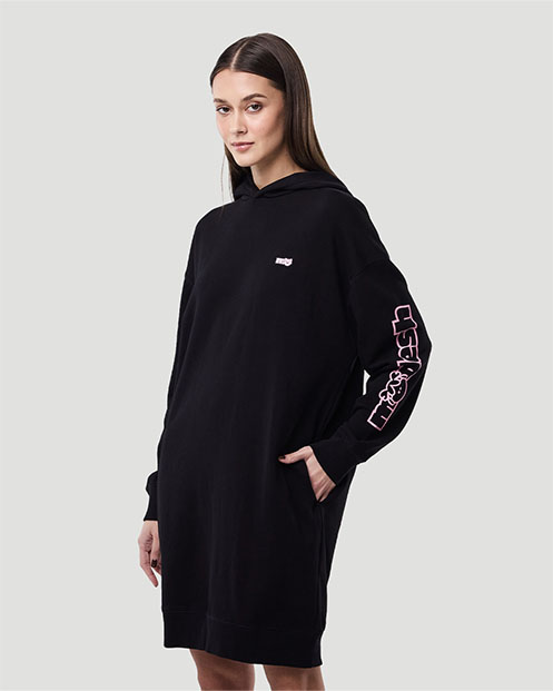 Women&rsquo;s Hoodie Dress - Jet Black