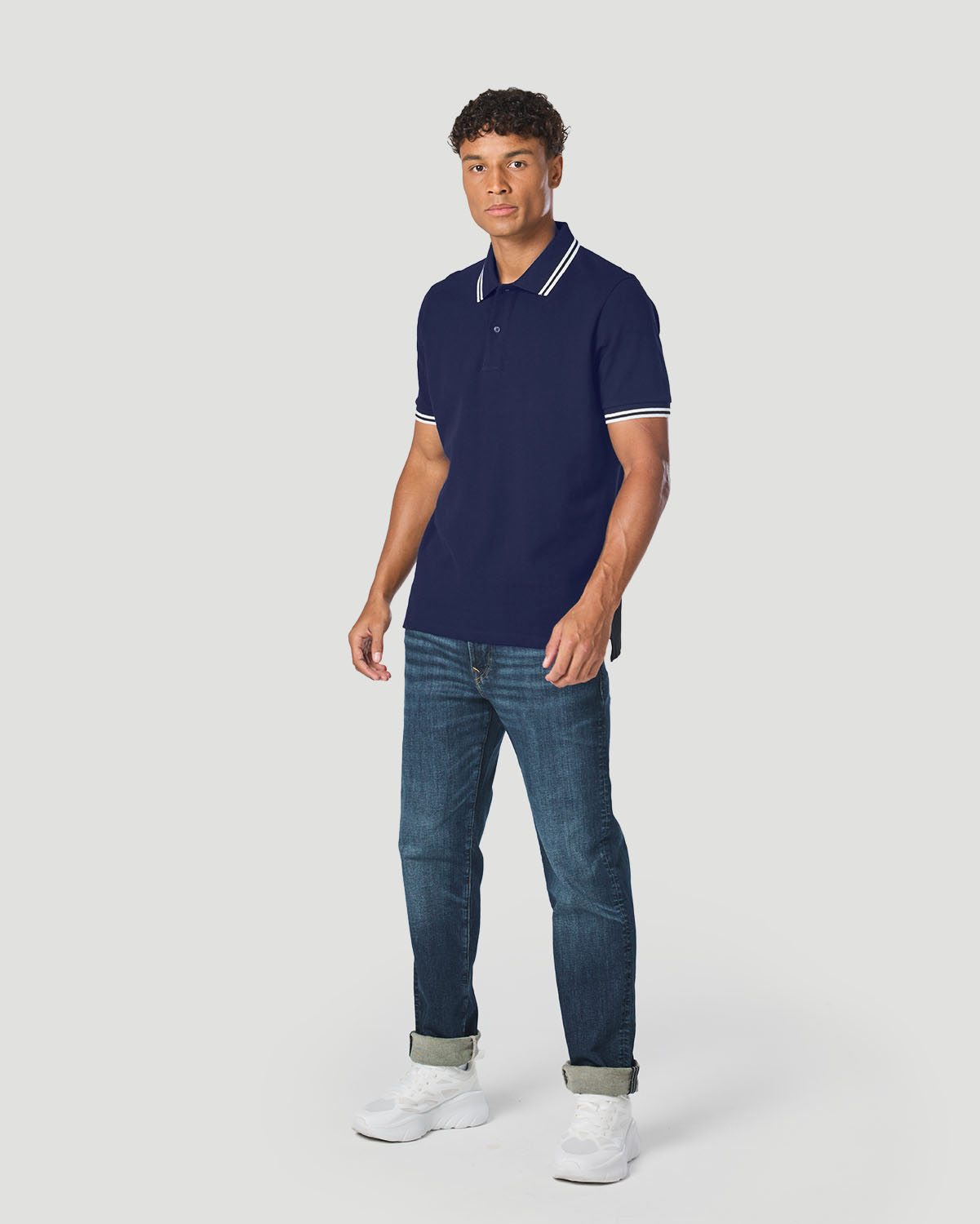 Men's Core Polo T-shirt - Medieval Blue image number 5