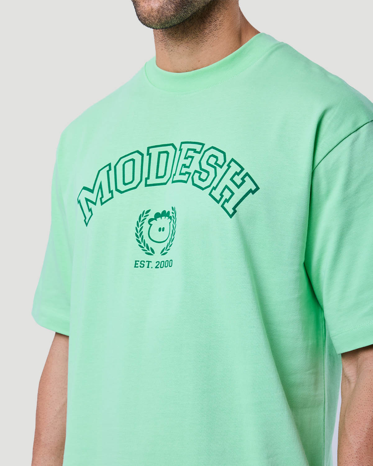 Men's Graphic T-shirt - Green Ash image number 4