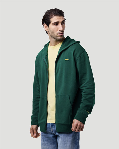 Men's Zip Hoodie - Evergreen