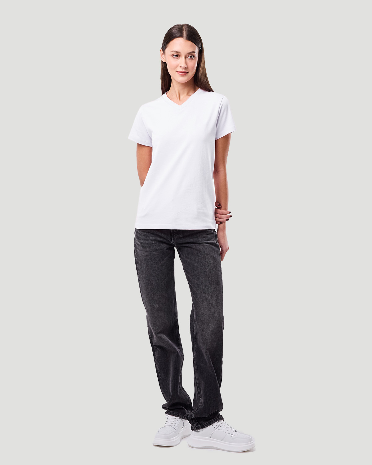 Women's Core V-neck T-shirt - White image number 1