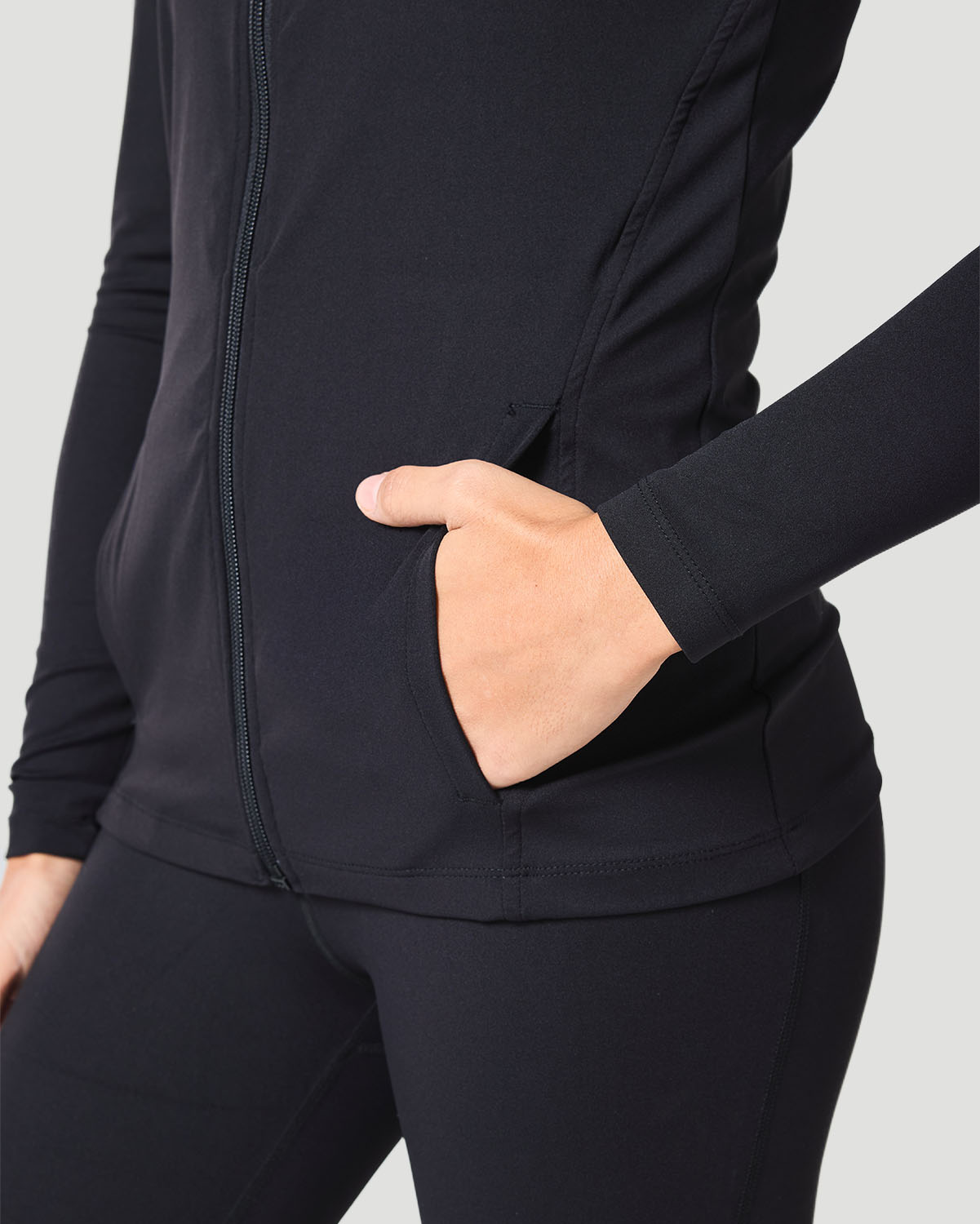 Women's Track Jacket - Jet Black image number 2