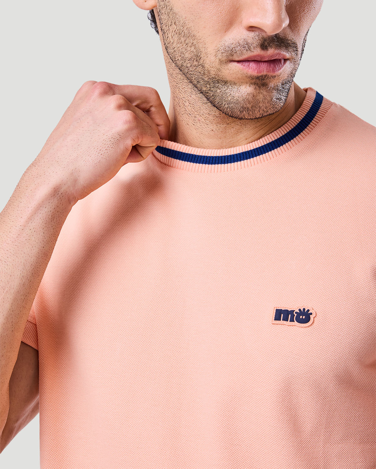 Men's Ringer T-shirt - Papaya Punch image number 5