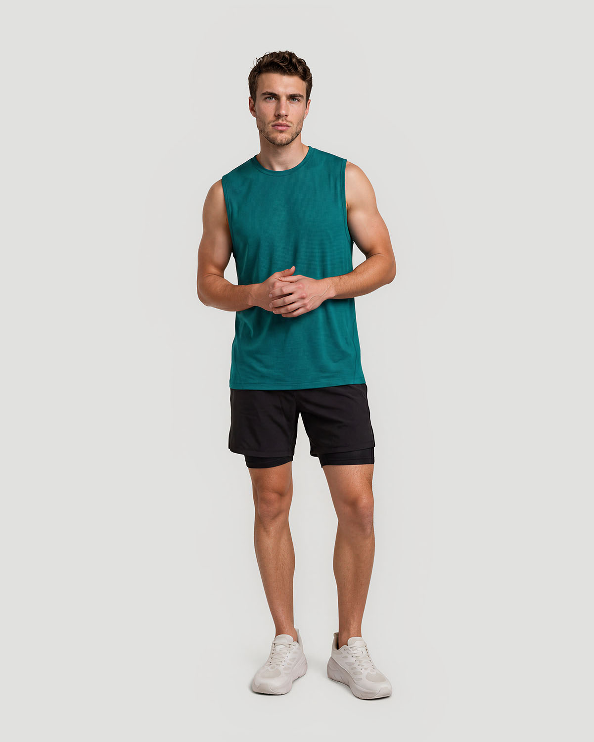Men's Sleeveless T-Shirt - Shaded Spruce image number 3