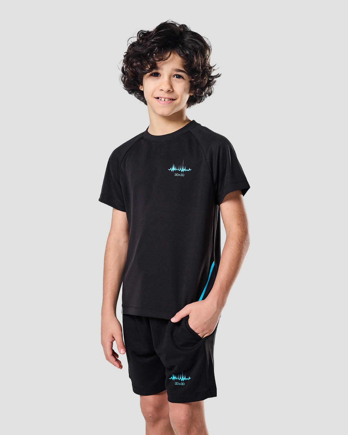 Boys Training T-shirt - Jet Black image number 4