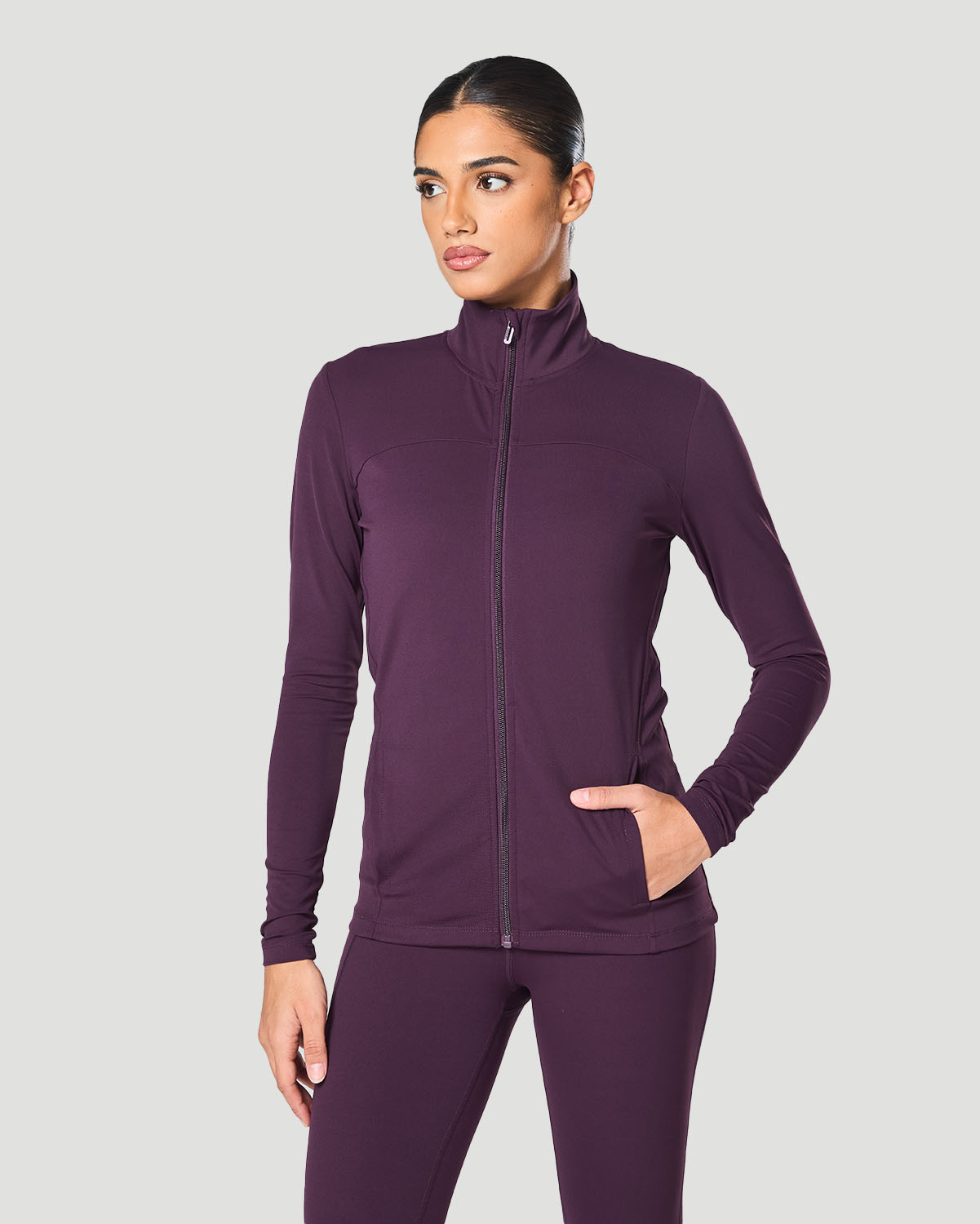Women's Track Jacket - Italian Plum image number 0