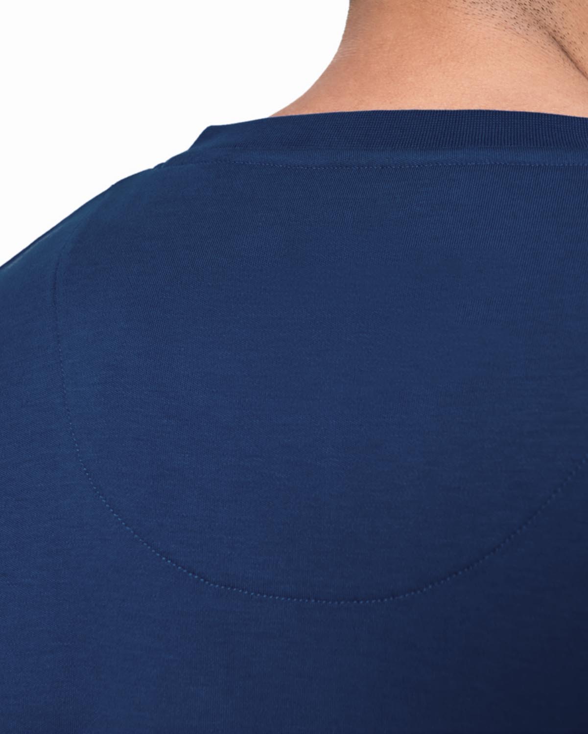 Men's V-neck T-shirt - Navy image number 4