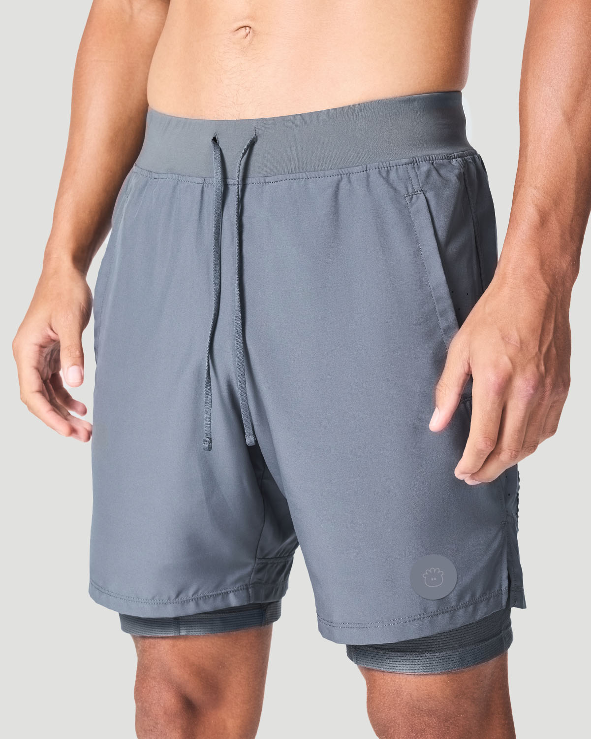 Men's Training Shorts - Castor Grey image number 3