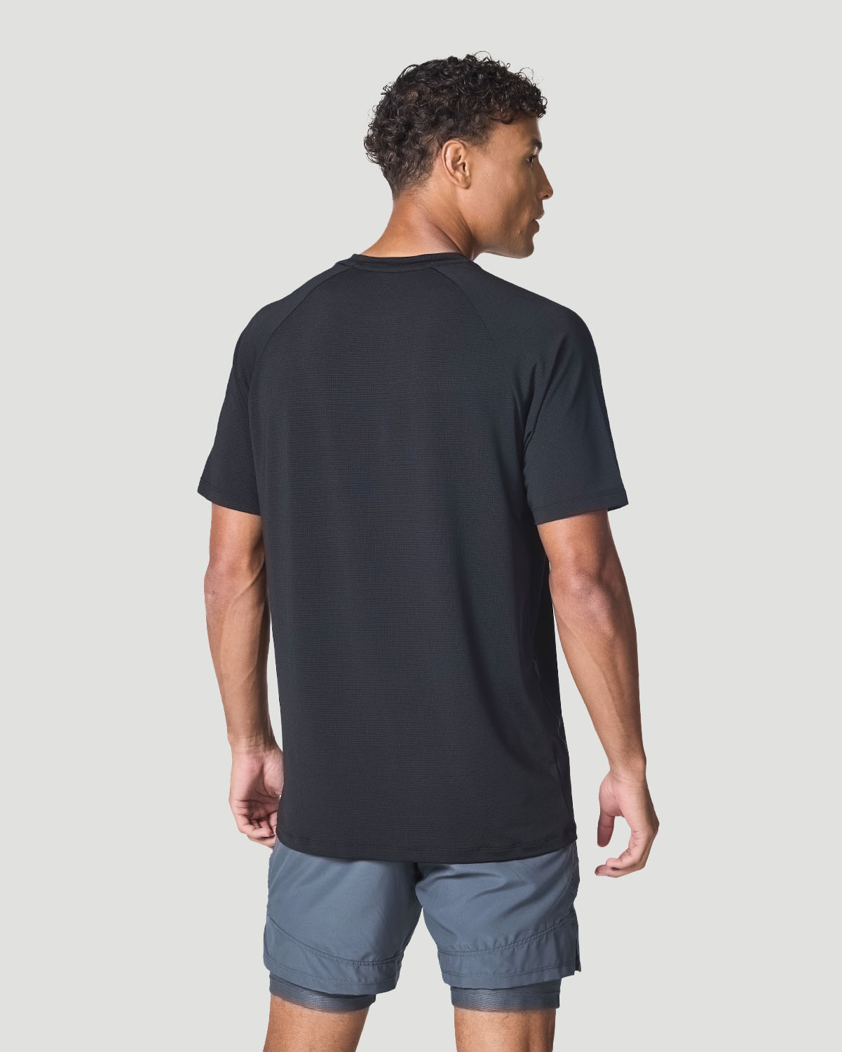 Men's Crew Neck T-Shirt - Jet Black image number 1