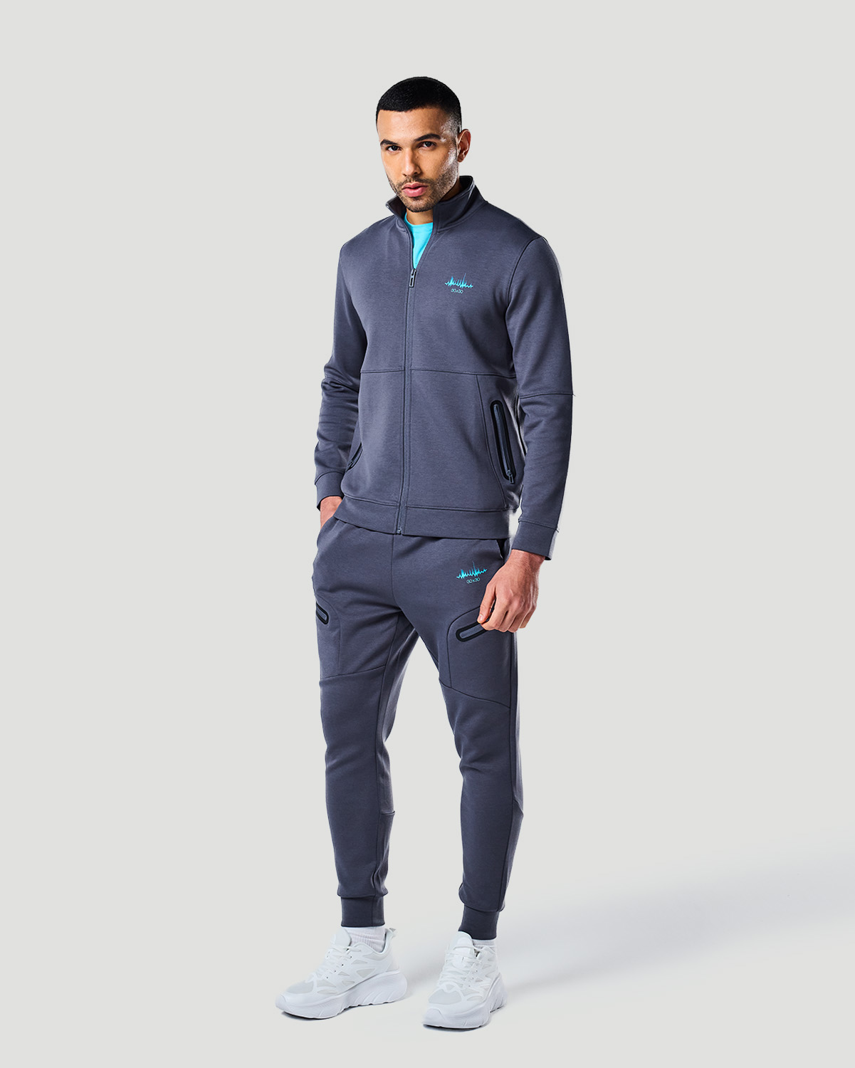 Men&rsquo;s Track Jacket - Castor Grey image number 0