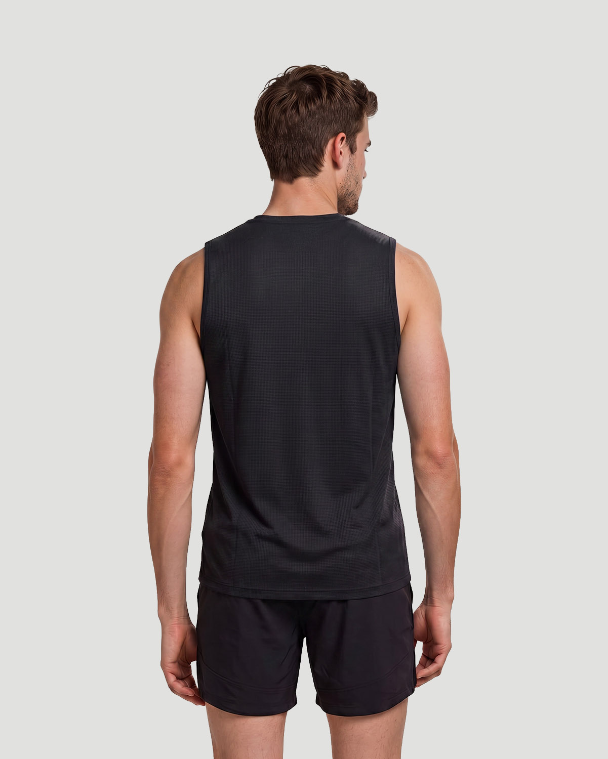 Men's Sleeveless T-Shirt - Jet Black image number 4