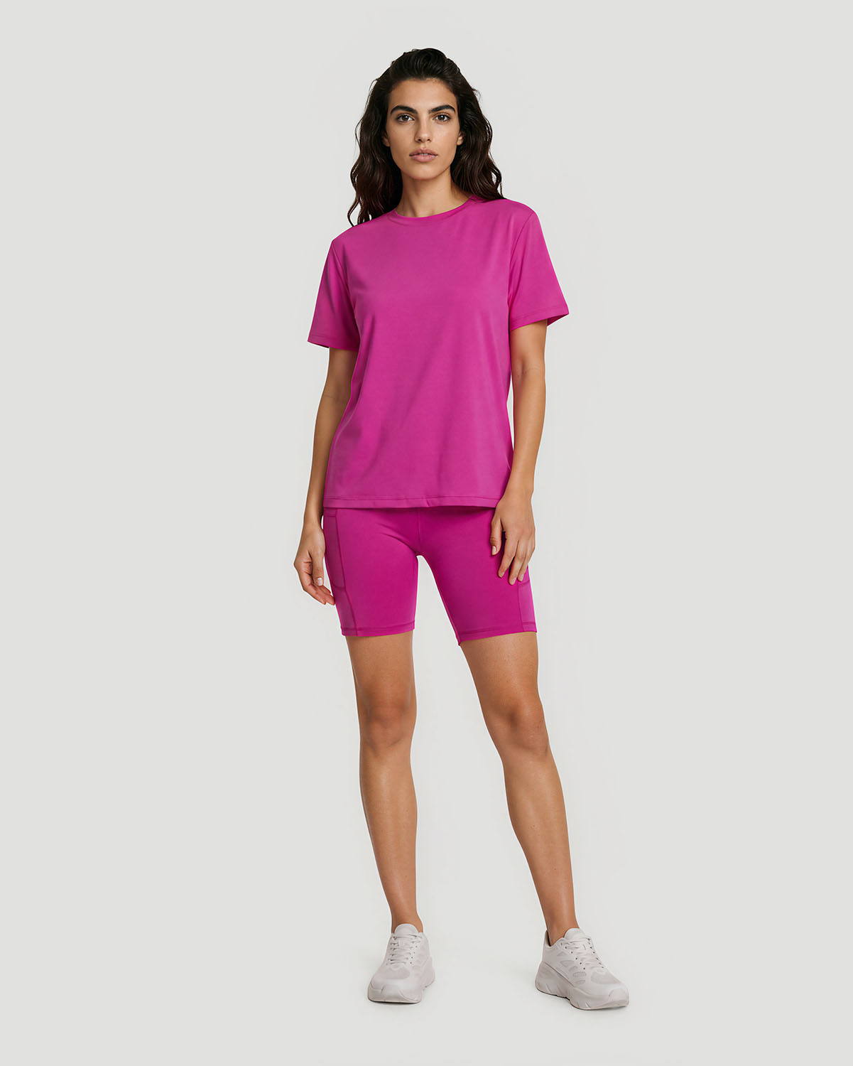Women's Crew Neck T-Shirt - Rose Violet image number 3