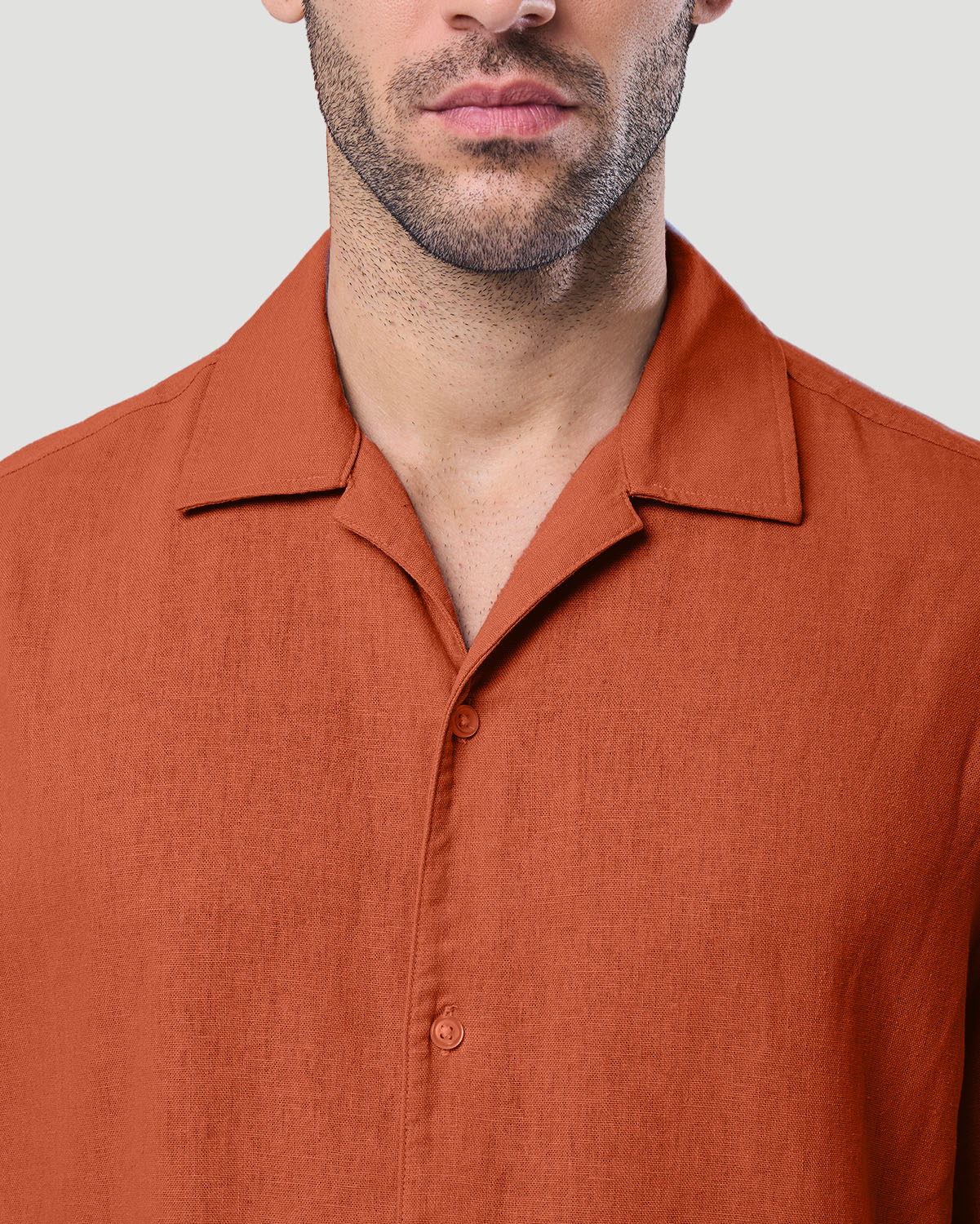 Men's Resort Shirt - Burnt Ochre image number 4