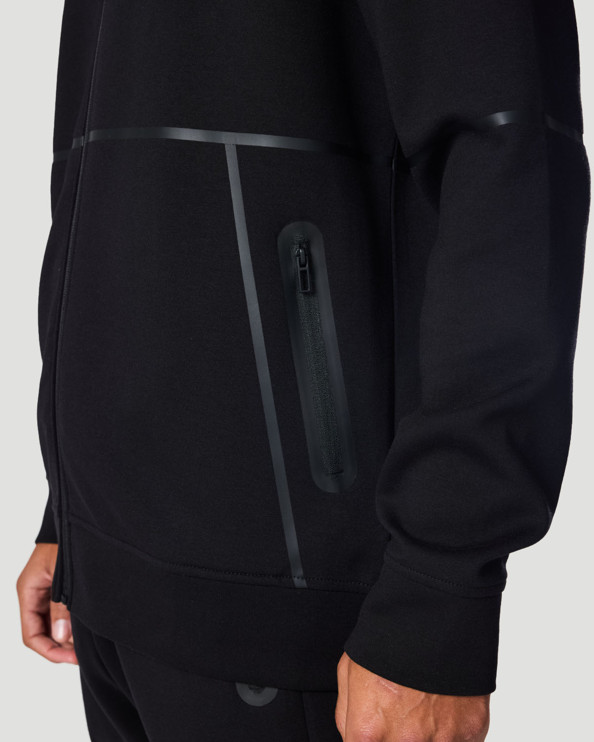 Men's Track Jacket - Jet Black image number 2
