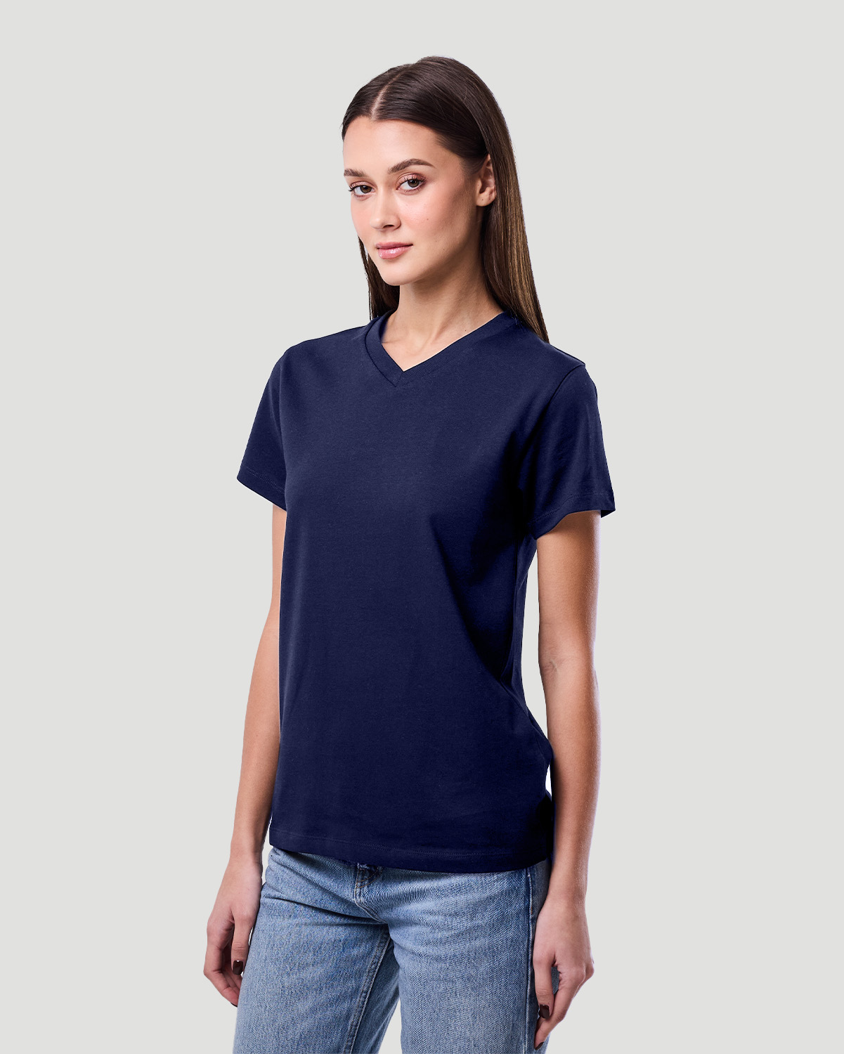 Women's Core V-neck T-shirt - Medieval Blue image number 3