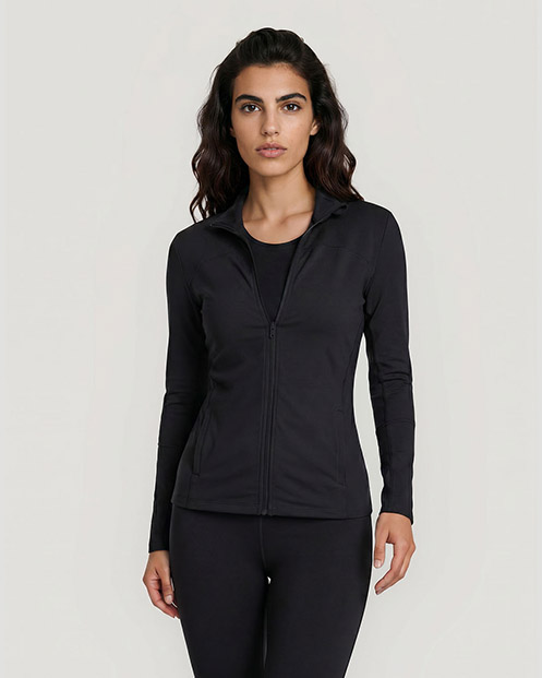 Women's Track Jacket - Jet Black