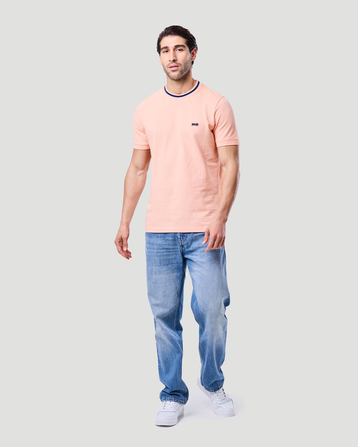 Men's Ringer T-shirt - Papaya Punch image number 0