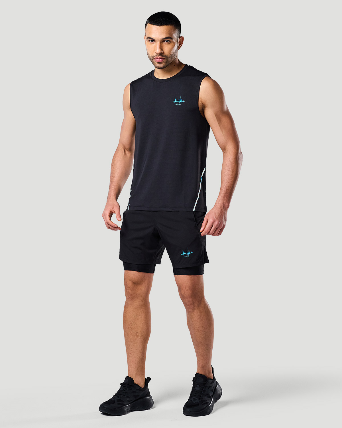Sleeveless T-shirt - Jet Black image number 0