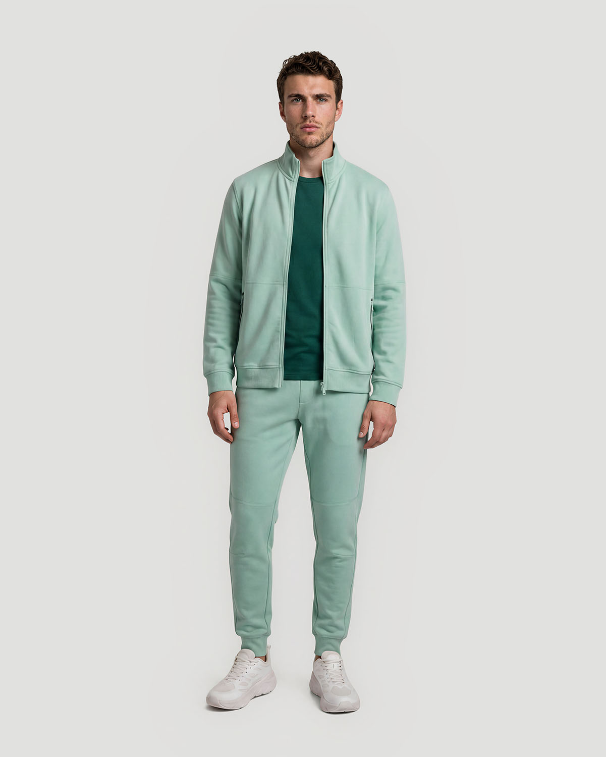 Men's Track Jacket - Iceberg Green image number 2