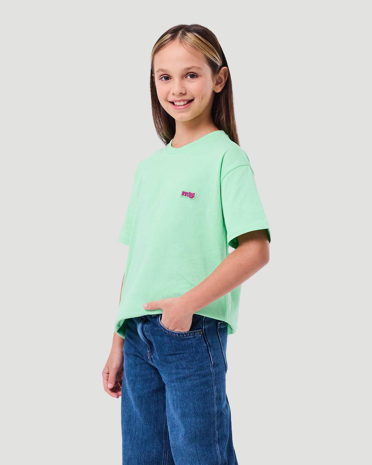 Girl's T-shirt - Green Ash image number 3