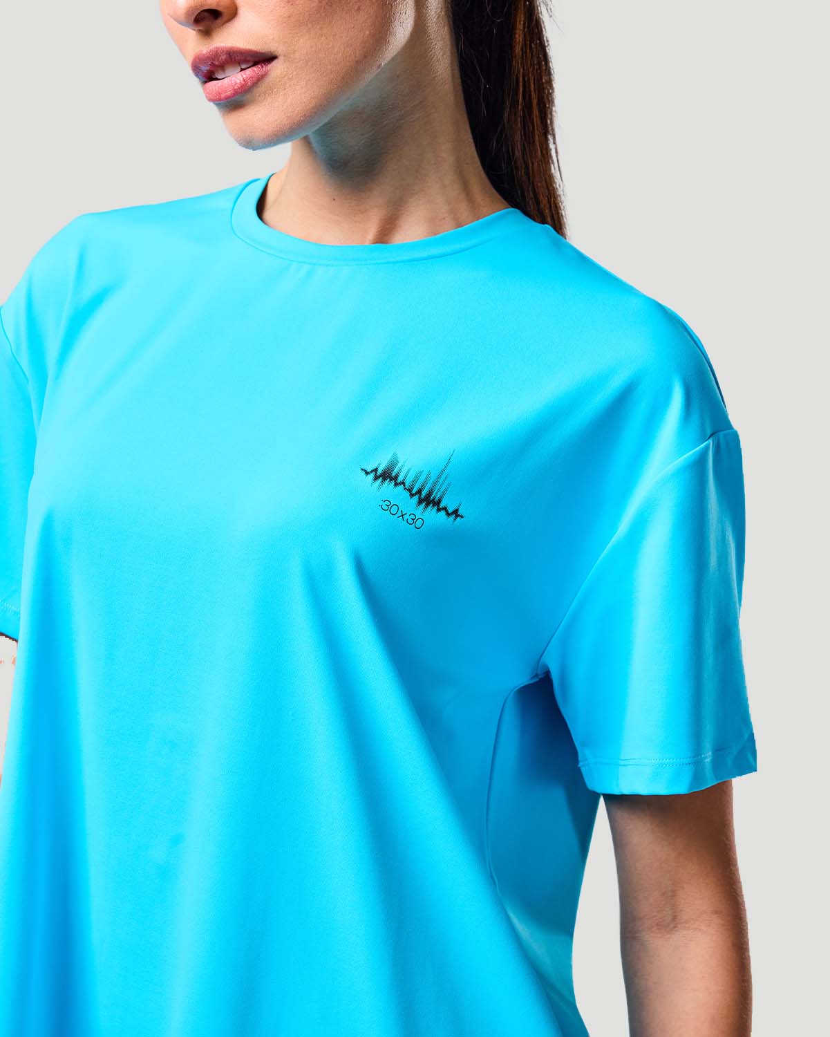Boxy T-shirt - Blue Atoll image number 2