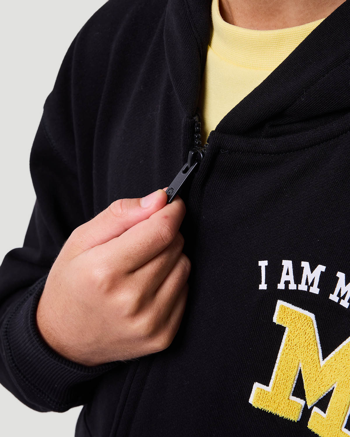 Boy's Zip Hoodie - Jet Black image number 4